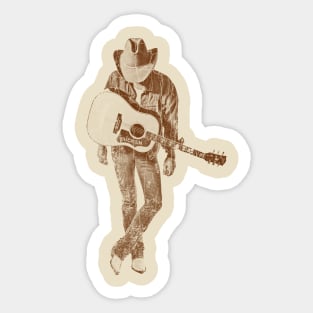 Dwight Yoakam with Guitar Sticker